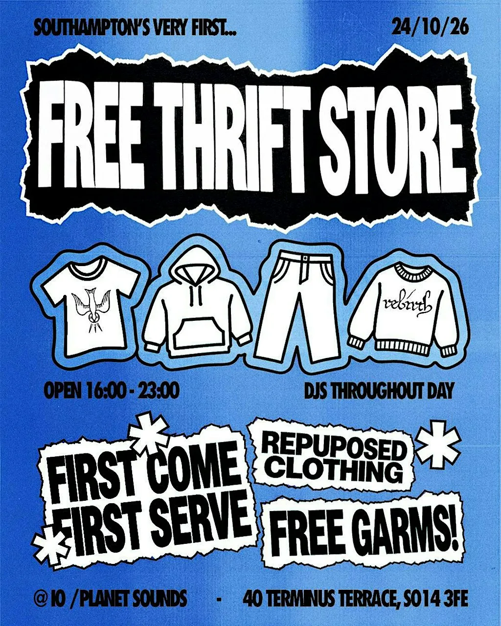 FREE THRIFT STORE by @rebirthbygenesis