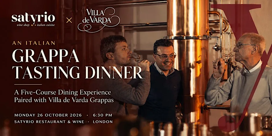 Villa de Varda × Satyrio | Italian Grappa Tasting Dinner