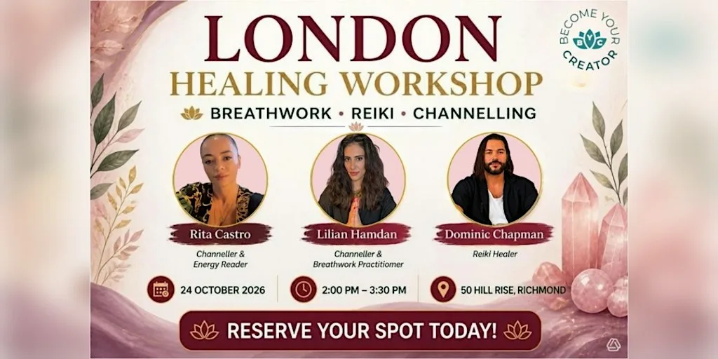 London Healing Workshop: Breathwork, Reiki & Energy Healing at 50 Hill Rise