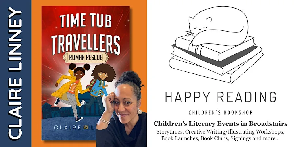 Kid’s Author Event: Claire Linney 'Time Tub Travellers: Roman Rescue' (7+) at Happy Reading Children's Bookshop
