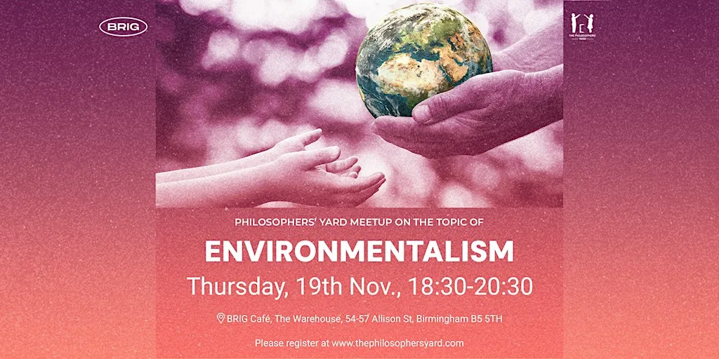 Philosophy Meetup "Environmentalism" at BRIG Café at The Warehouse