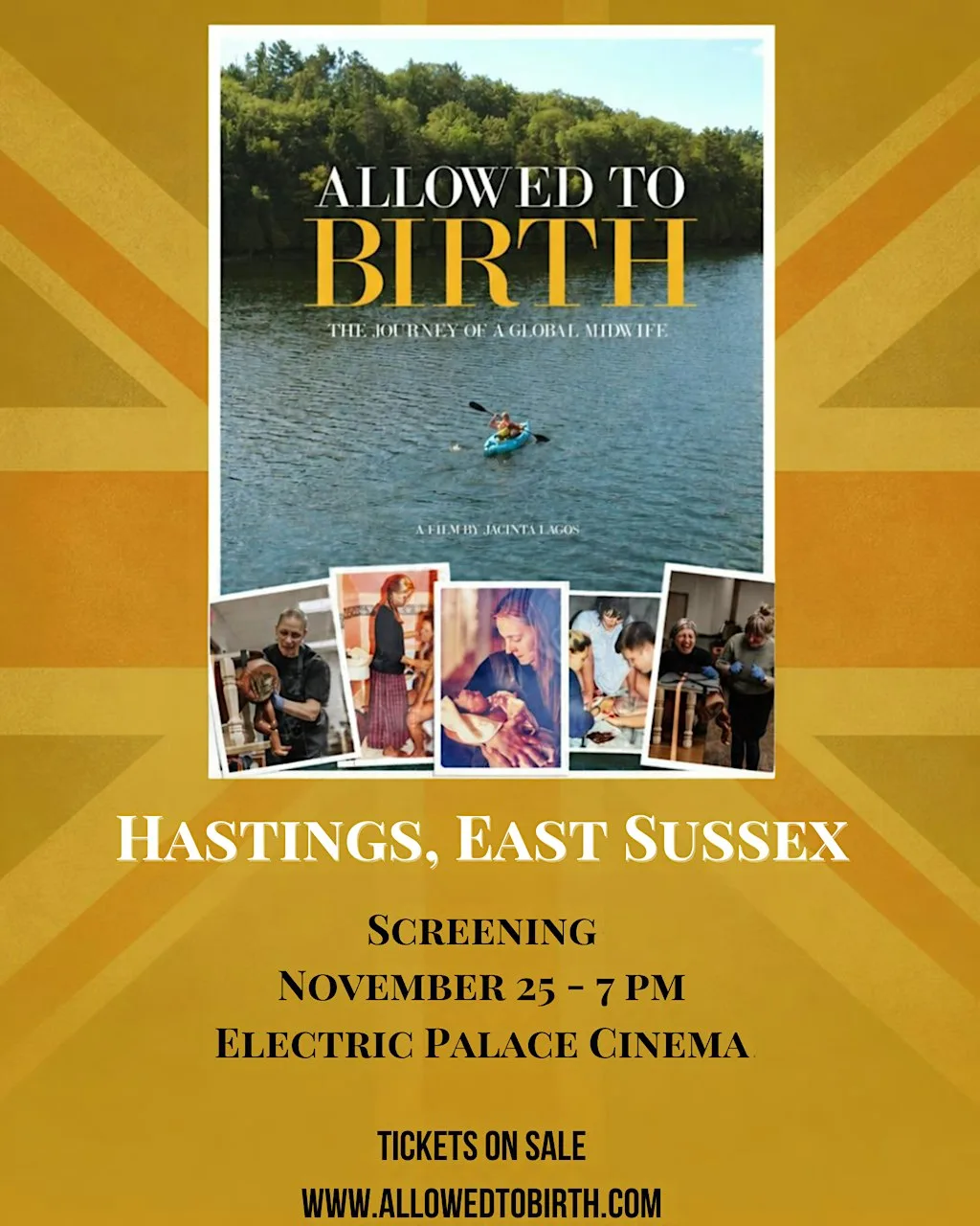 Hastings screening "Allowed to Birth: The Journey of a Global Midwife" at Electric Palace