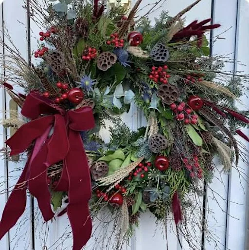 Luxury Christmas Wreath Making Class with Sam Cook