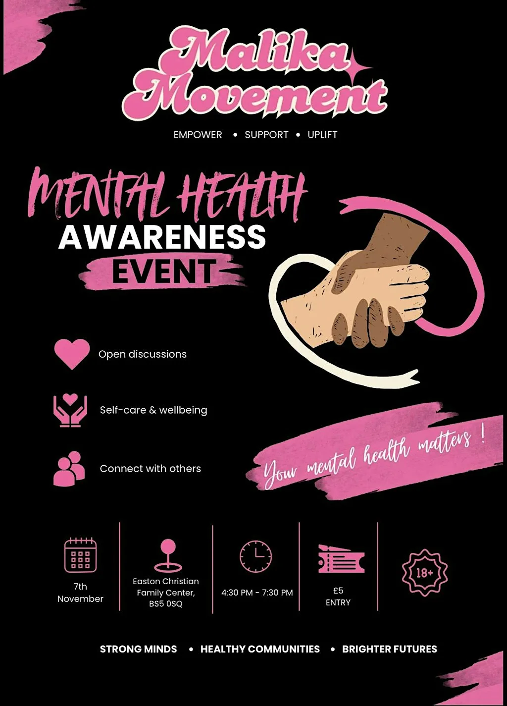Malika Movement Mental Health Awareness at Easton Christian Family Centre