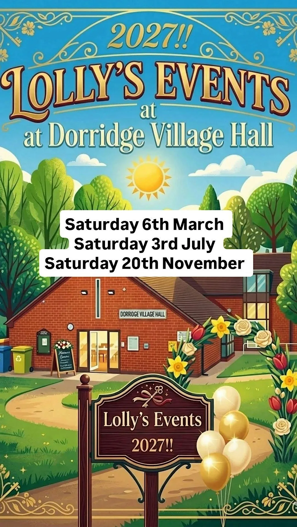 Craft & Vintage Fairs at Dorridge Village Hall - Lolly's Events