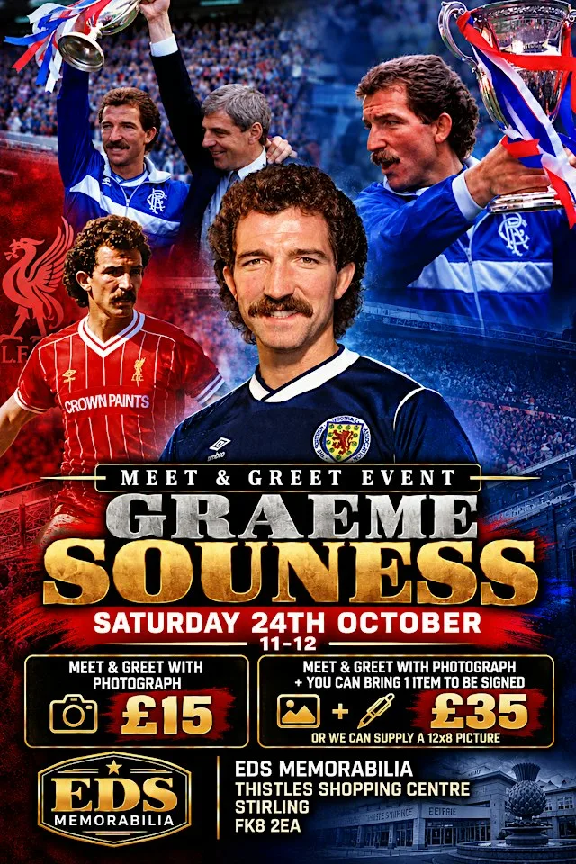Graeme Souness Meet & Greet Event at EDS MEMORABILIA