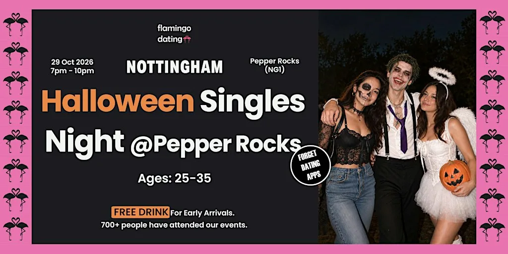 Halloween 25-35 Singles Social | FREE Welcome Drink at Pepper Rocks