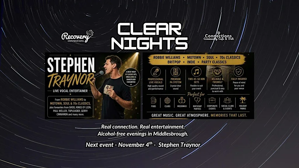 Clear Nights: Foods of the World Buffet & Live Music with Stephen Traynor at Connections Community Cafe