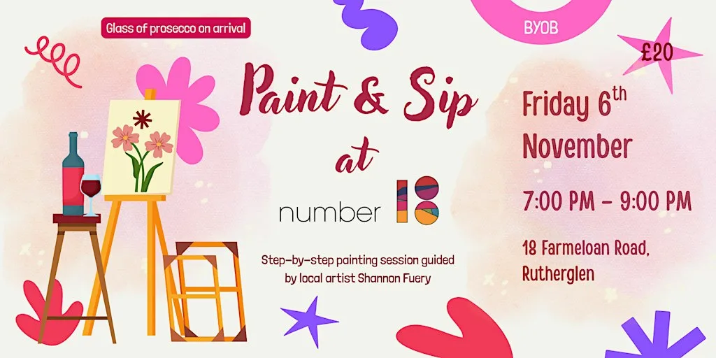 Paint n Sip at Number 18 at Number 18 Venue