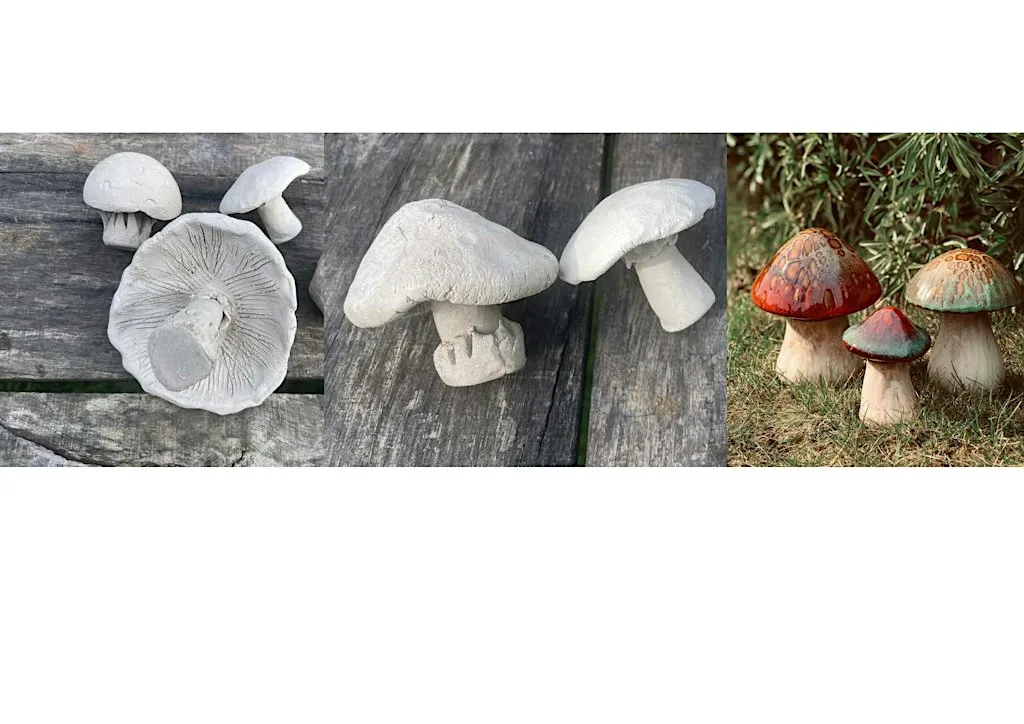 Make ceramic mushrooms with artist Esther Ley, hosted for Pendine Education