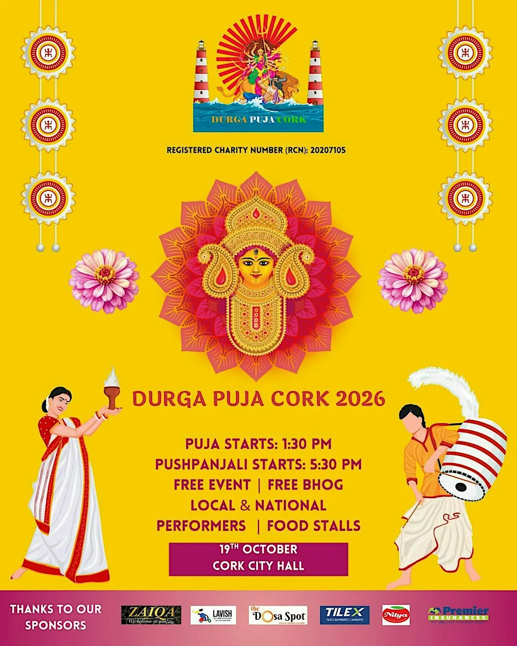 Durga Puja Cork 2026 at Cork City Hall