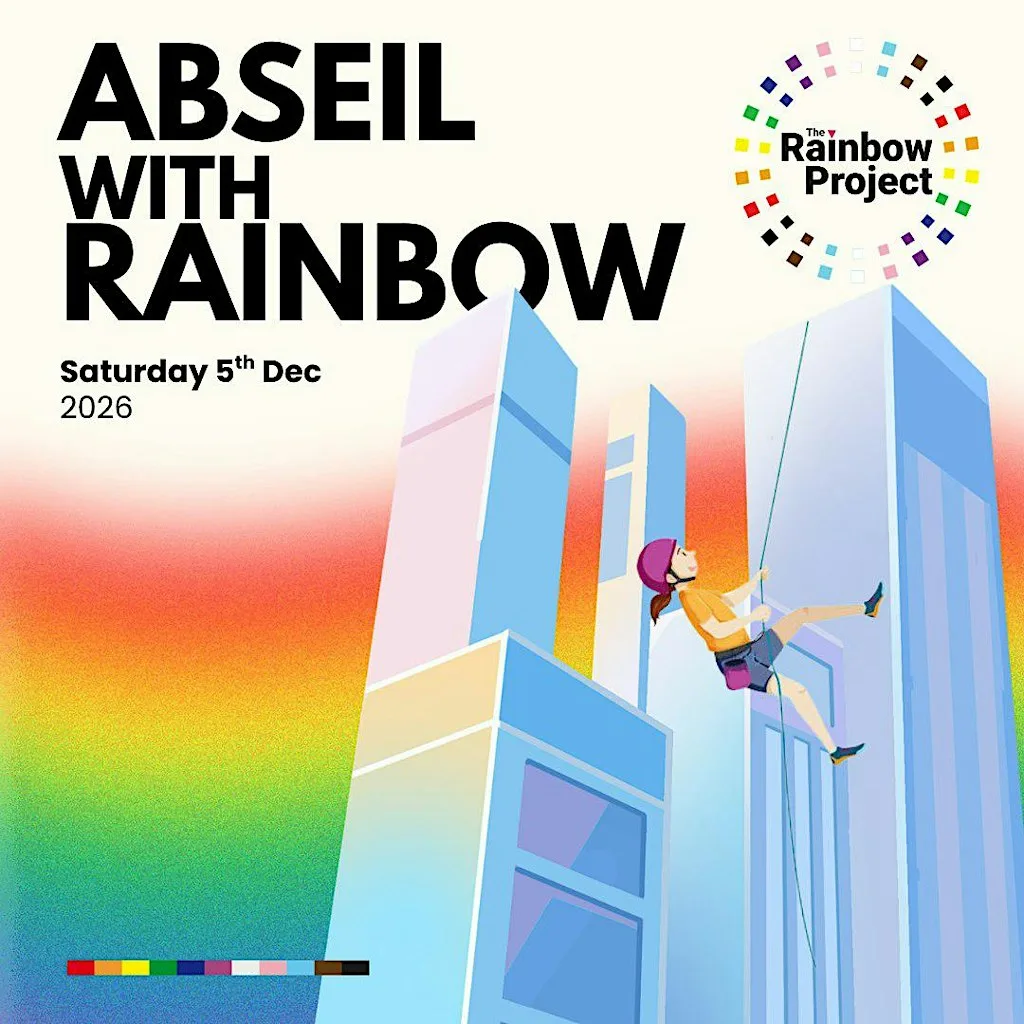 Abseil with Rainbow at Invest Northern Ireland