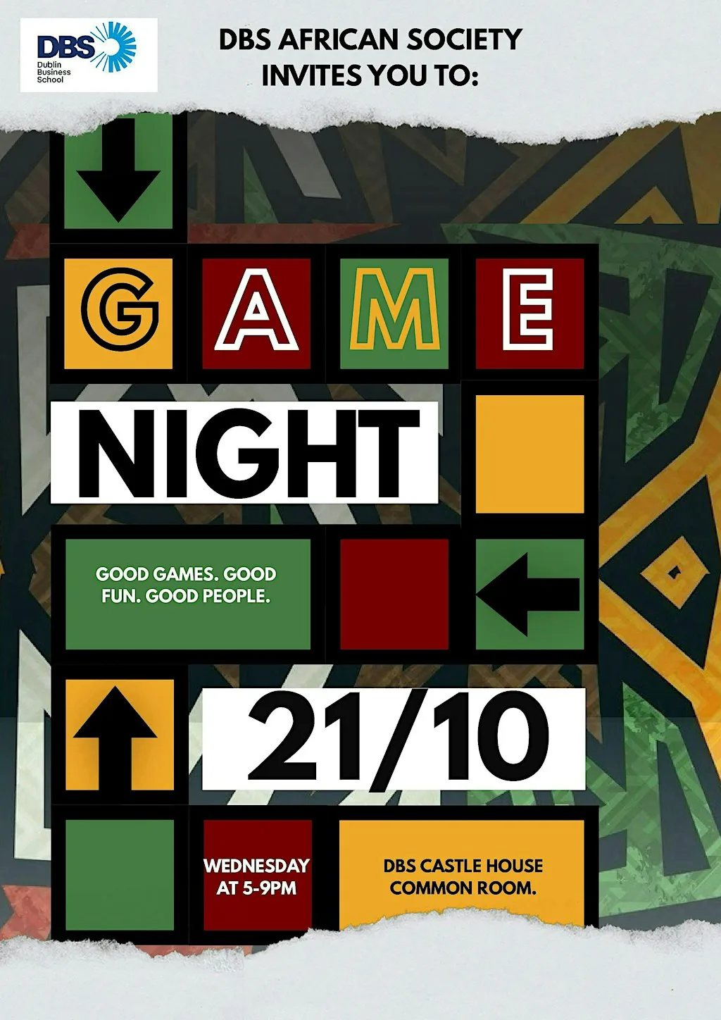 Afro Soc: Game Night at CH 4.4, Castle House