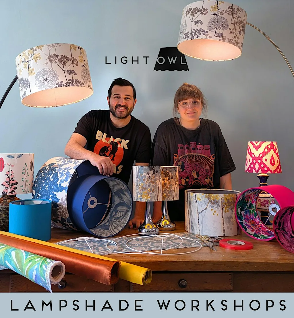 Make your own Lampshade with Light Owl - Middlesbrough Craft Workshop at Light Owl