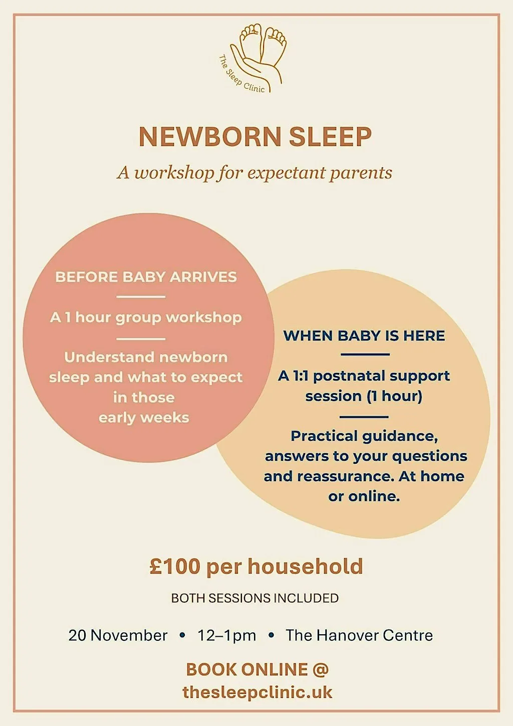 Newborn Sleep Workshop & Postnatal Support Session at Hanover Community Centre