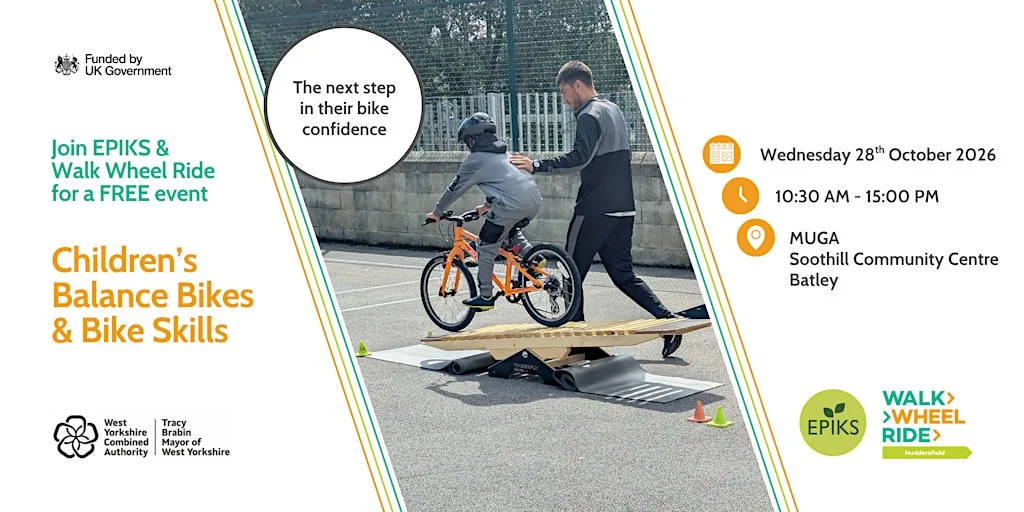 FREE Children's Bike Skills Batley at Soothill community centre