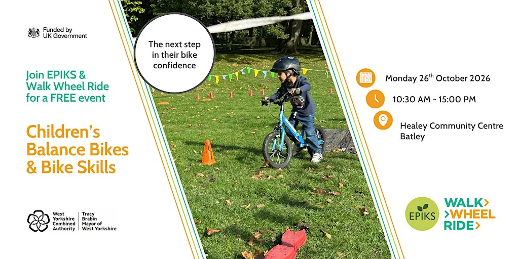 FREE Children's Bike Skills Batley at Healey Community Centre