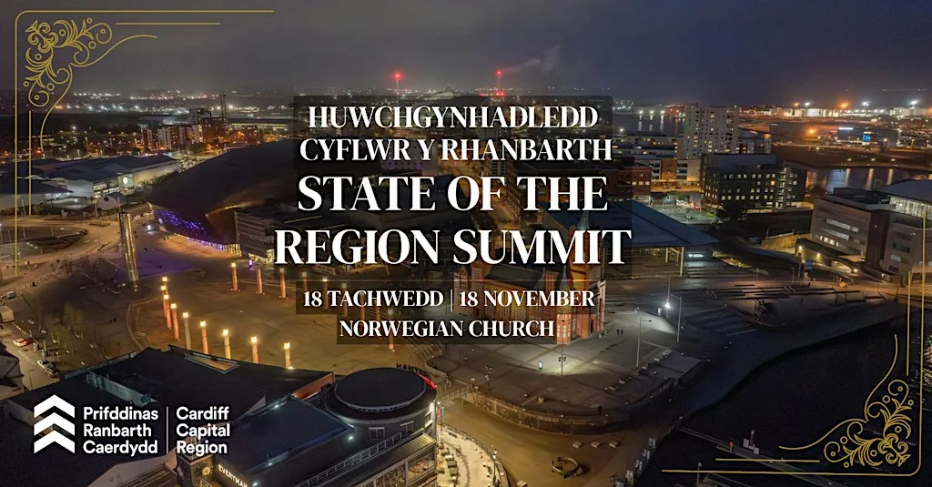Uwchgynhadledd Cyflwr y Rhanbarth PRC | CCR State of the Region Summit at Norwegian Church Arts Centre