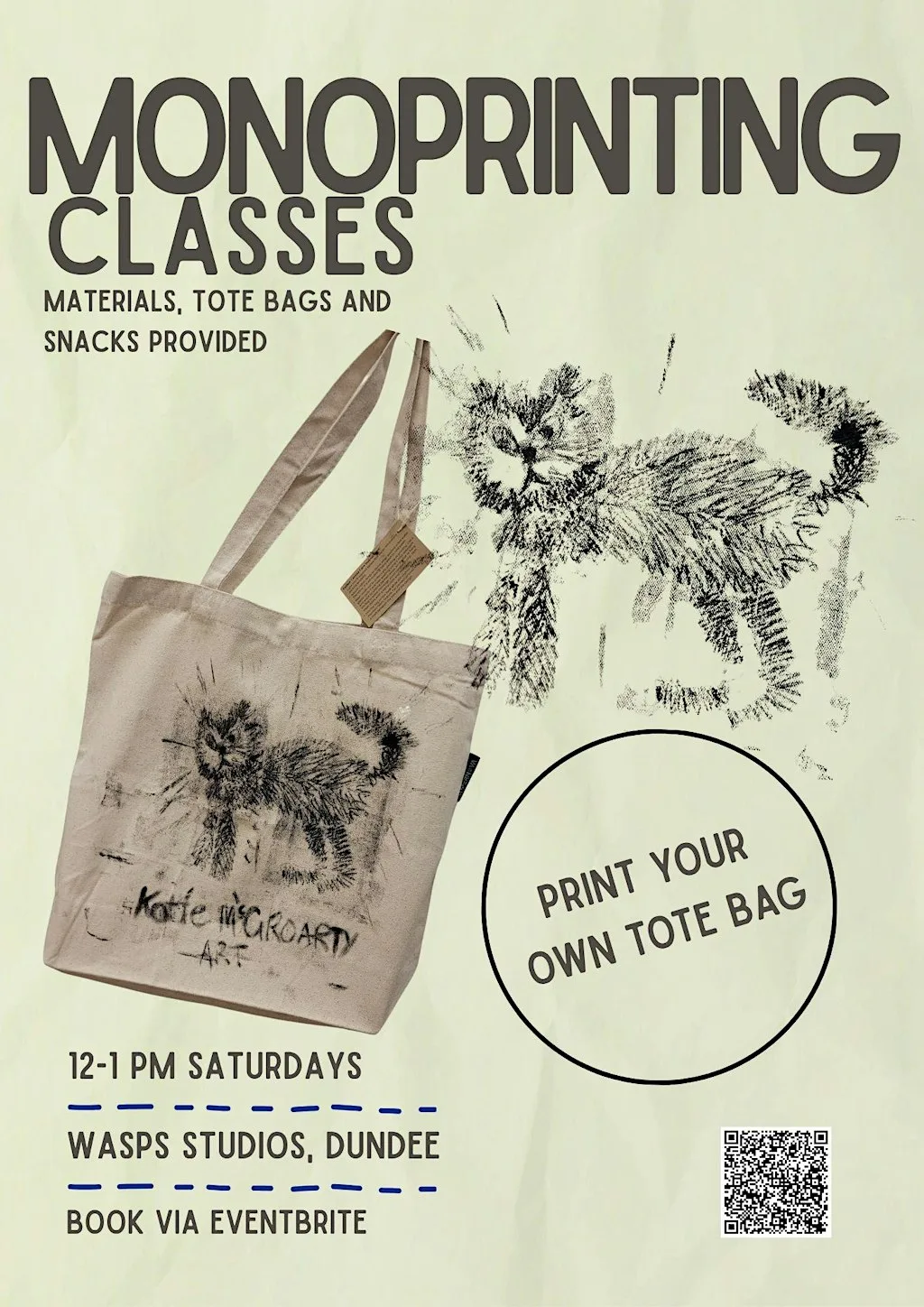 Monoprinting at WASPS Dundee Oct 24th 2026 at Wasps Studios
