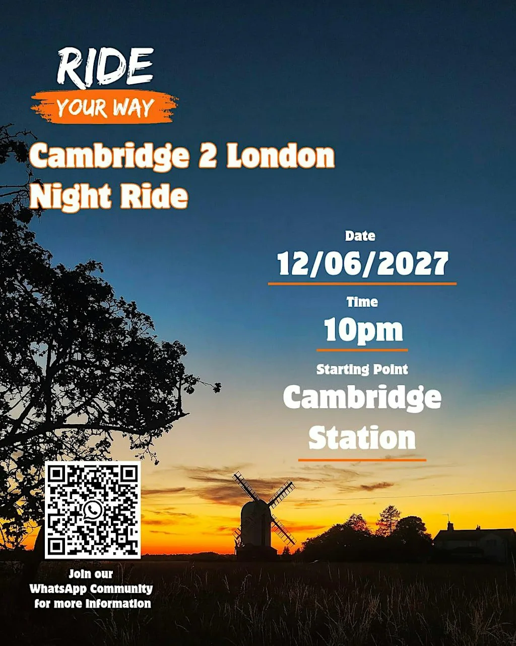 Cambridge 2 London Night Night at Cambridge Station