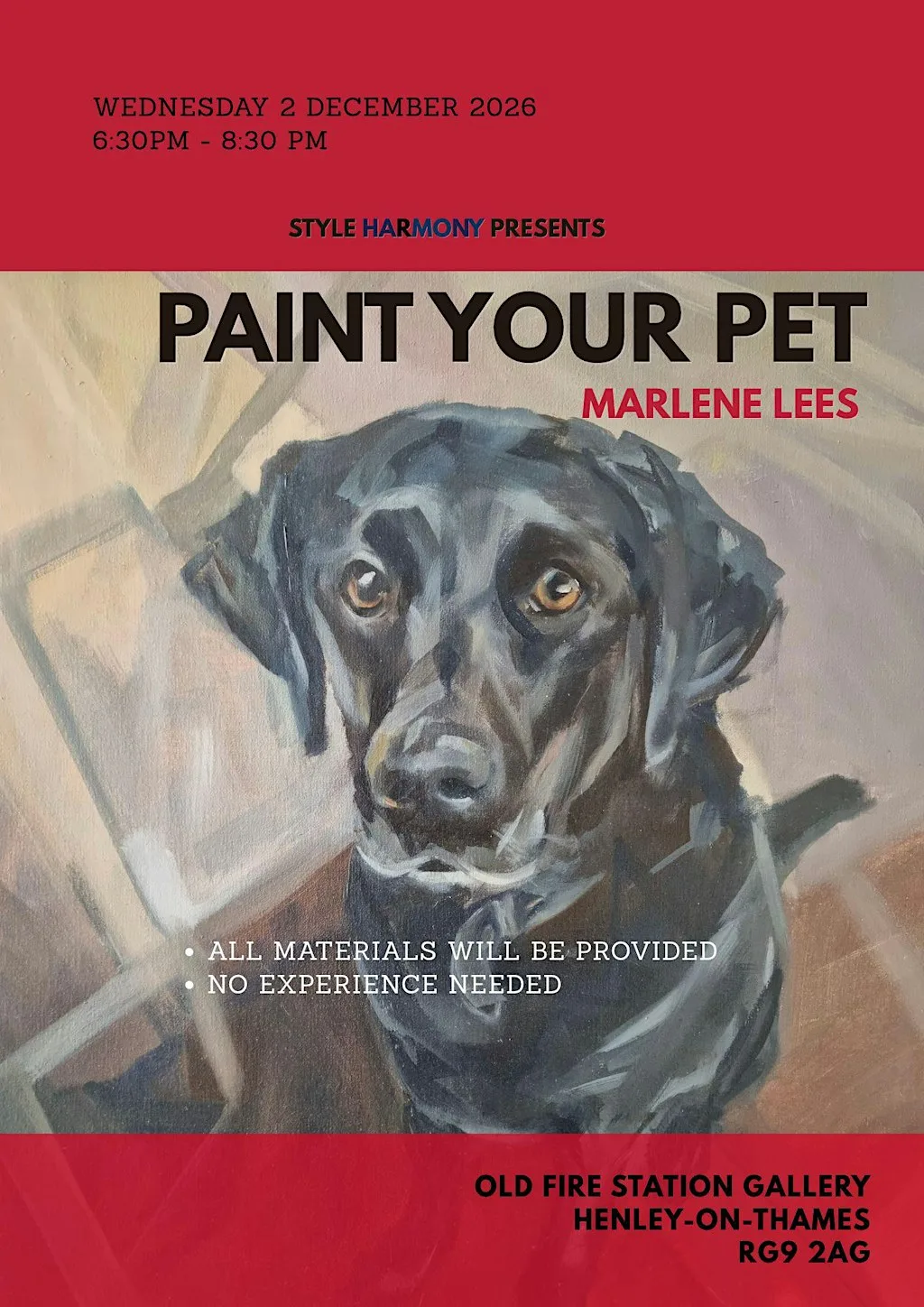 paint your pet workshop at Old Fire Station Gallery