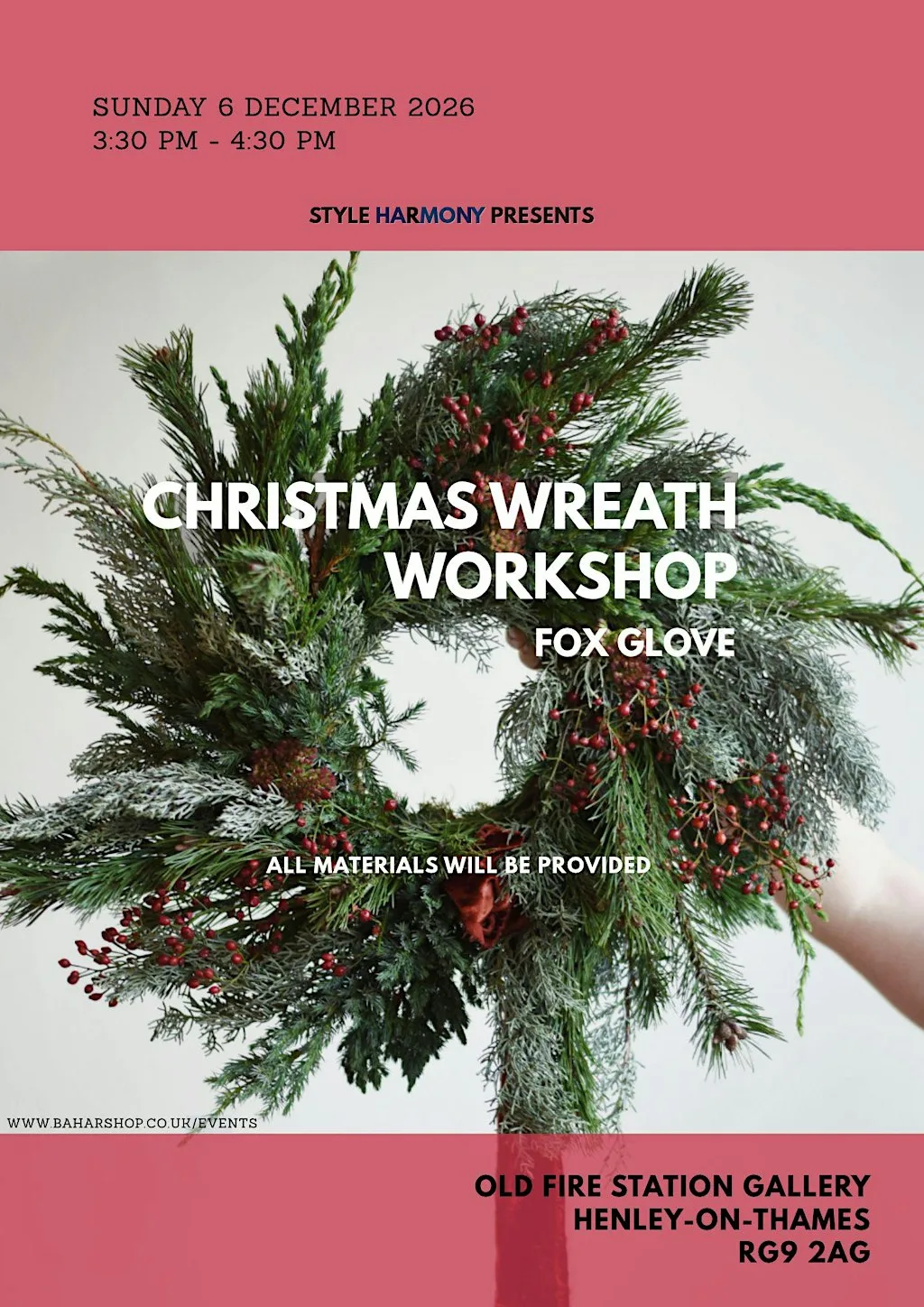 CHRISTMAS WREATH WORKSHOP