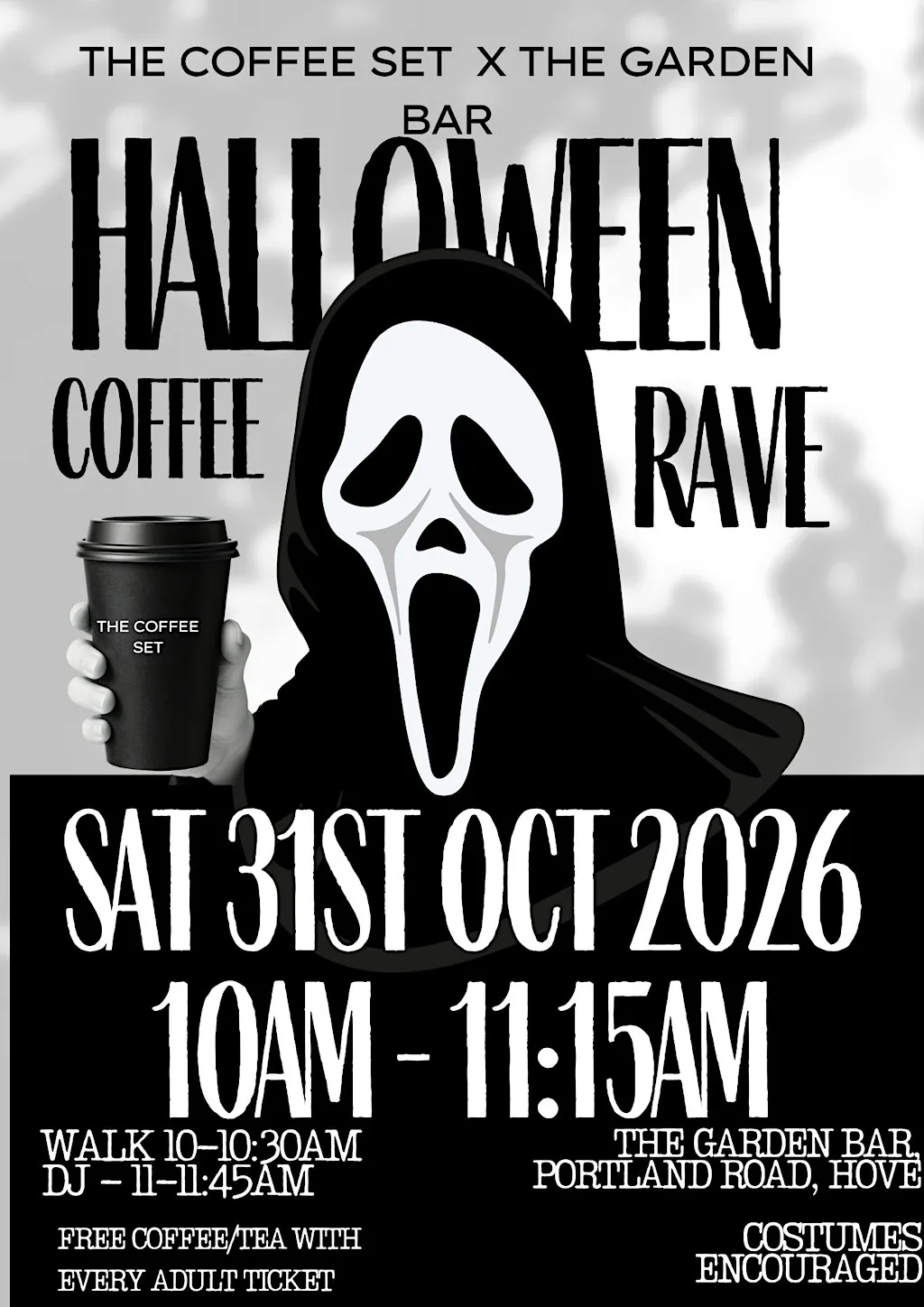 HALLOWEEN WALK/TALK & RAVE at The Garden Bar
