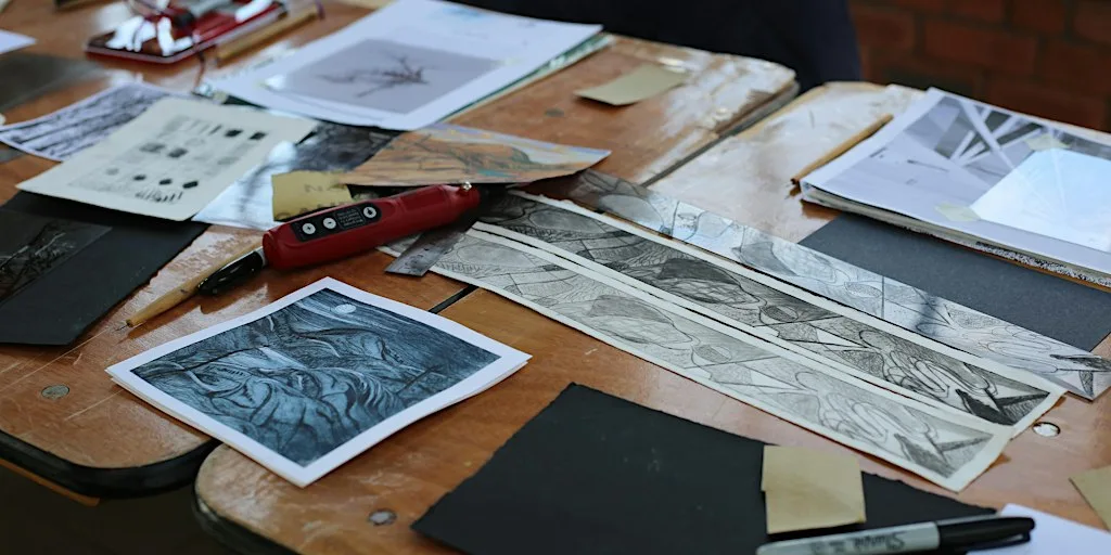 Drypoint Printmaking at Sunny Bank Mills Gallery