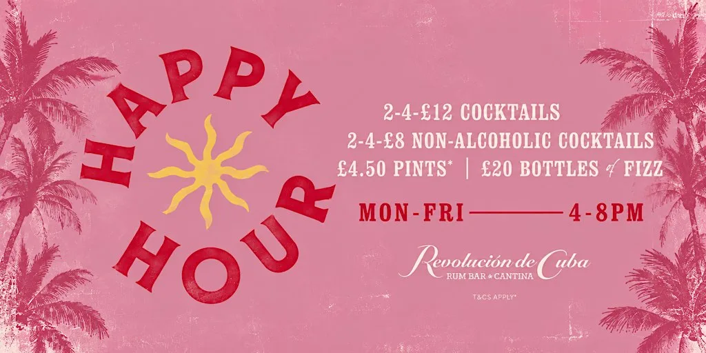 Happy Hour | 2 Cocktails for £12 | Revolución de Cuba Belfast at Revolución de Cuba Belfast