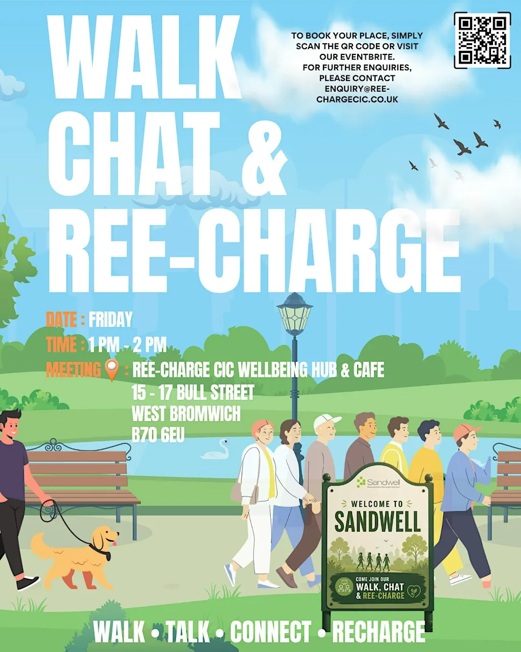 Walk, Chat & REE-CHARGE – Community Wellbeing Walk at Ree-Charge CIC