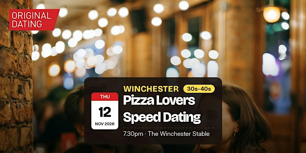 Pizza Lovers Speed Dating in Winchester @ The Winchester Stable | 30s-40s at The Winchester Stable