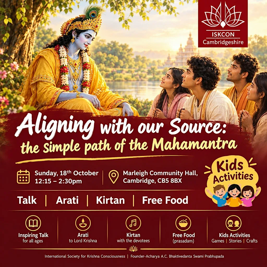 Aligning with our source : Simple path of the Mahamantra at Marleigh Community Centre