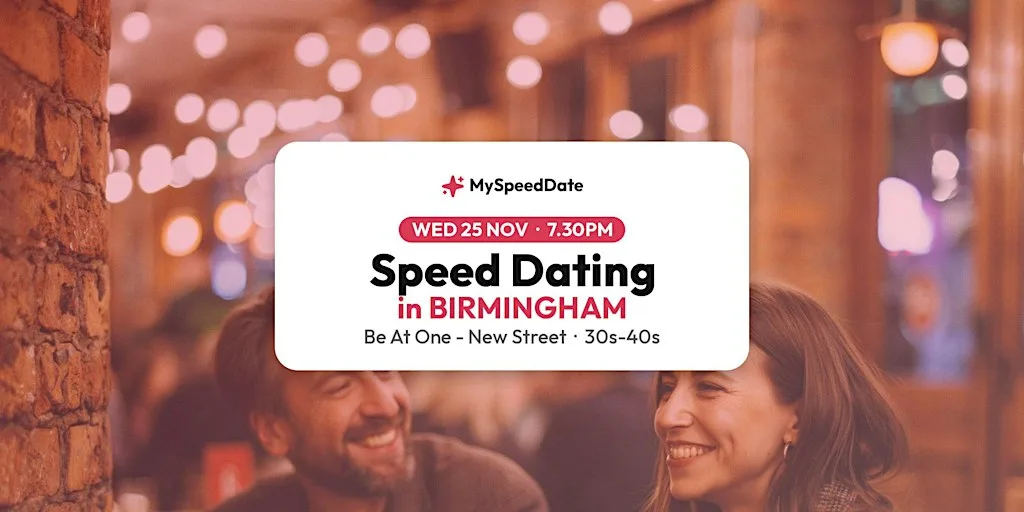 Speed Dating in Birmingham | 30s-40s | MySpeedDate at Be At One - Birmingham