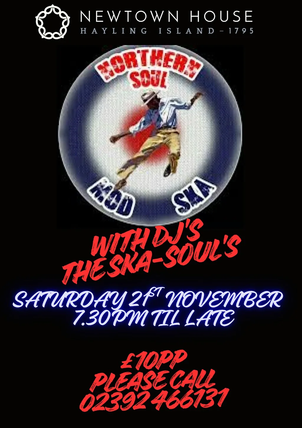 Northern Soul & Ska Night - with THE SKA-SOUL DJ's at The Newtown House Hotel