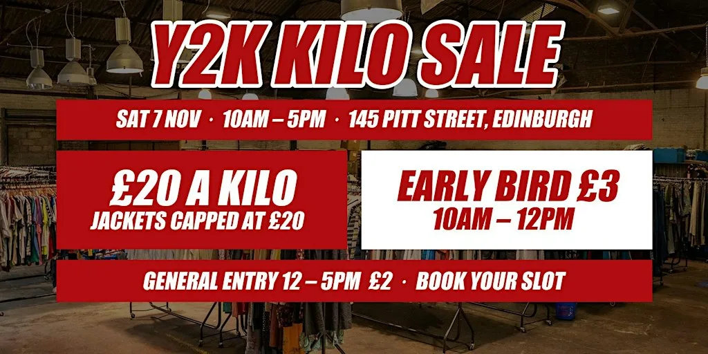 Y2K & Vintage Kilo Sale Edinburgh – £20 a Kilo