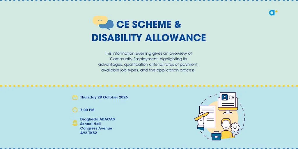 CE Scheme Information Evening at Drogheda ABACAS Special School for Children with Autism