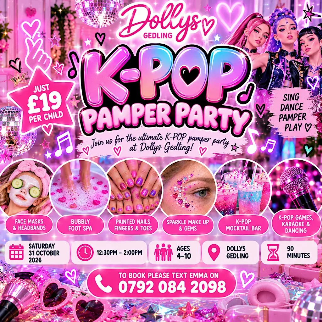 Children's K POP Pamper Party at 62 Main Rd