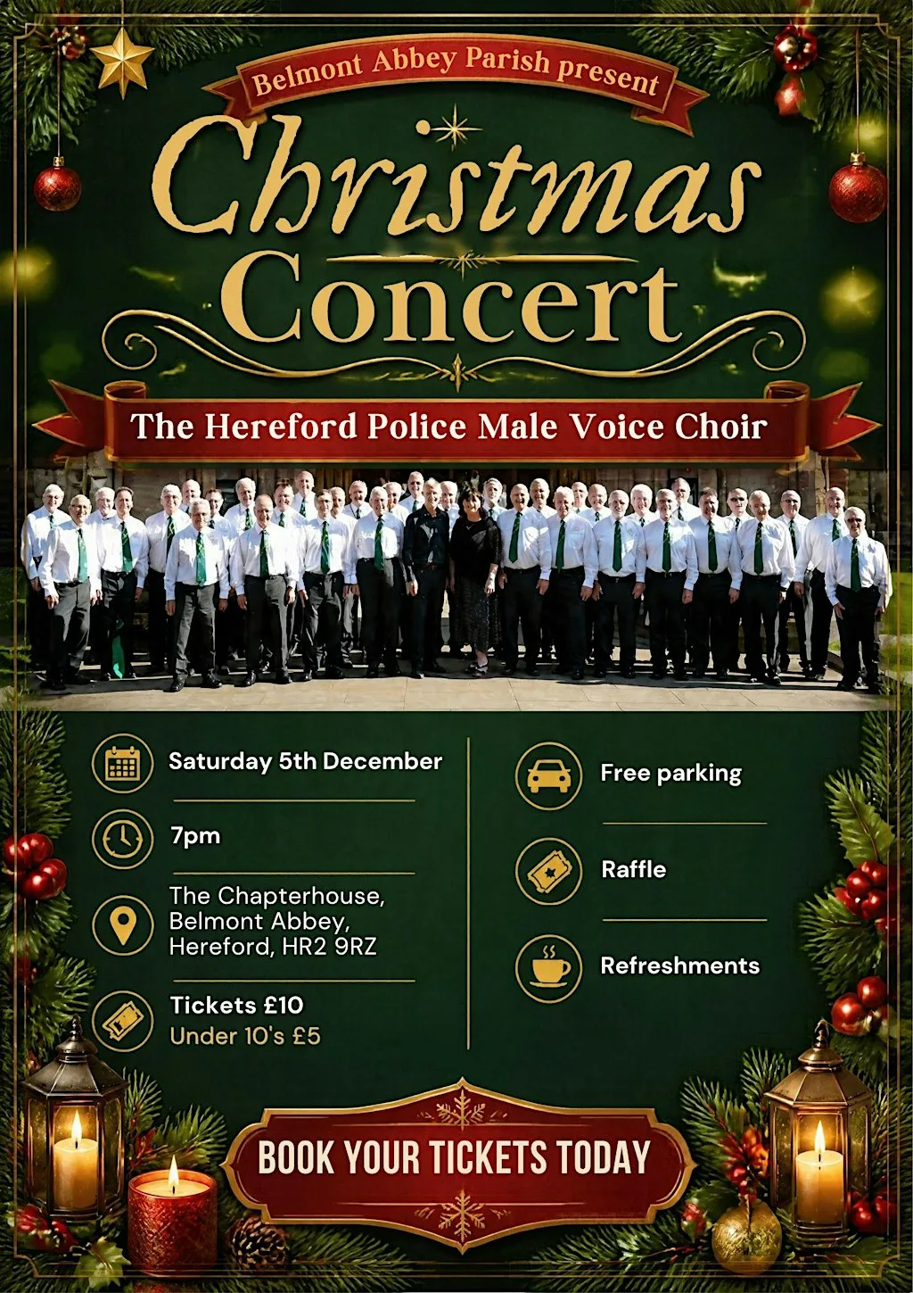 Christmas Concert featuring the Hereford Police Male Voice Choir