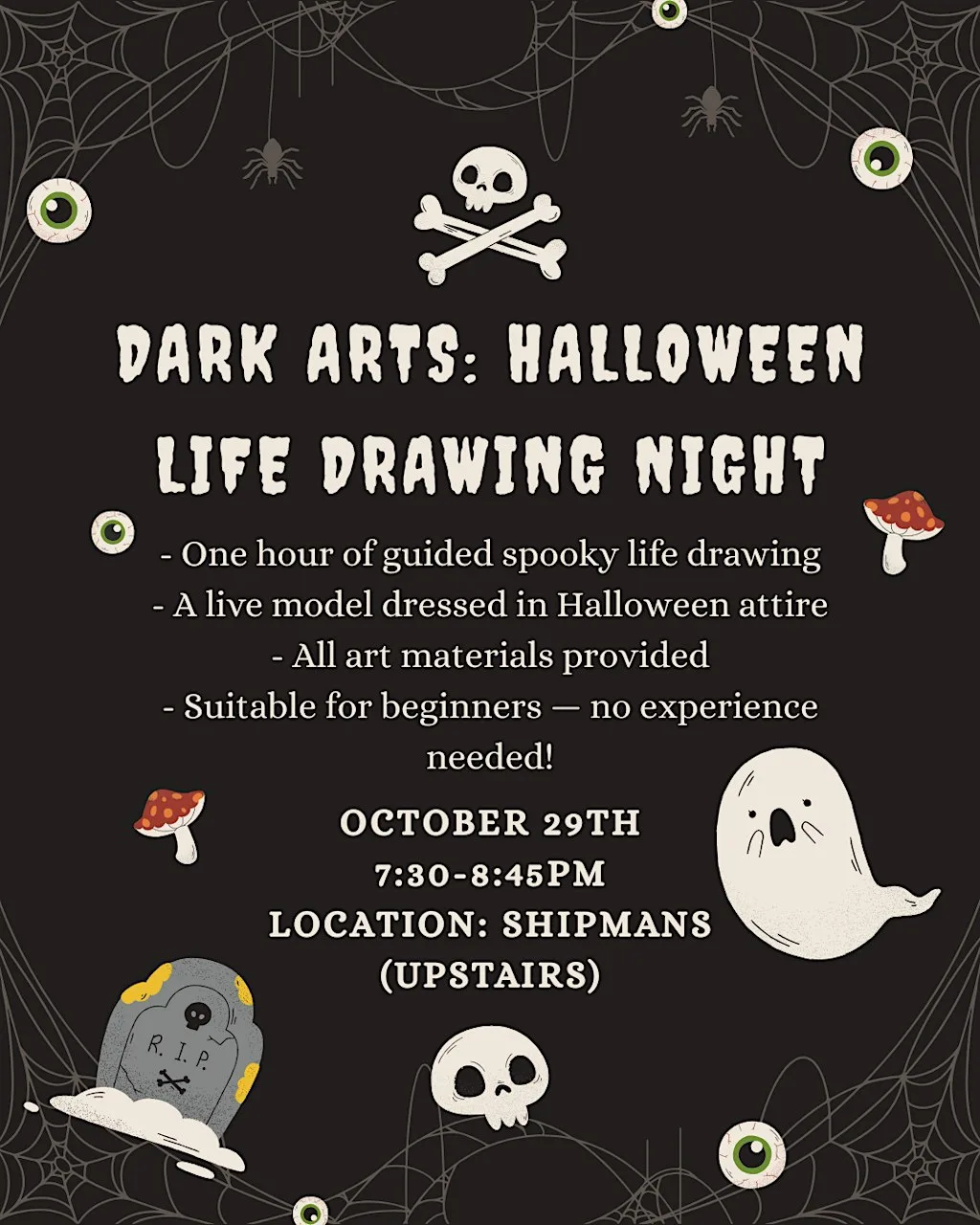 Dark Arts: Halloween Life Drawing Night