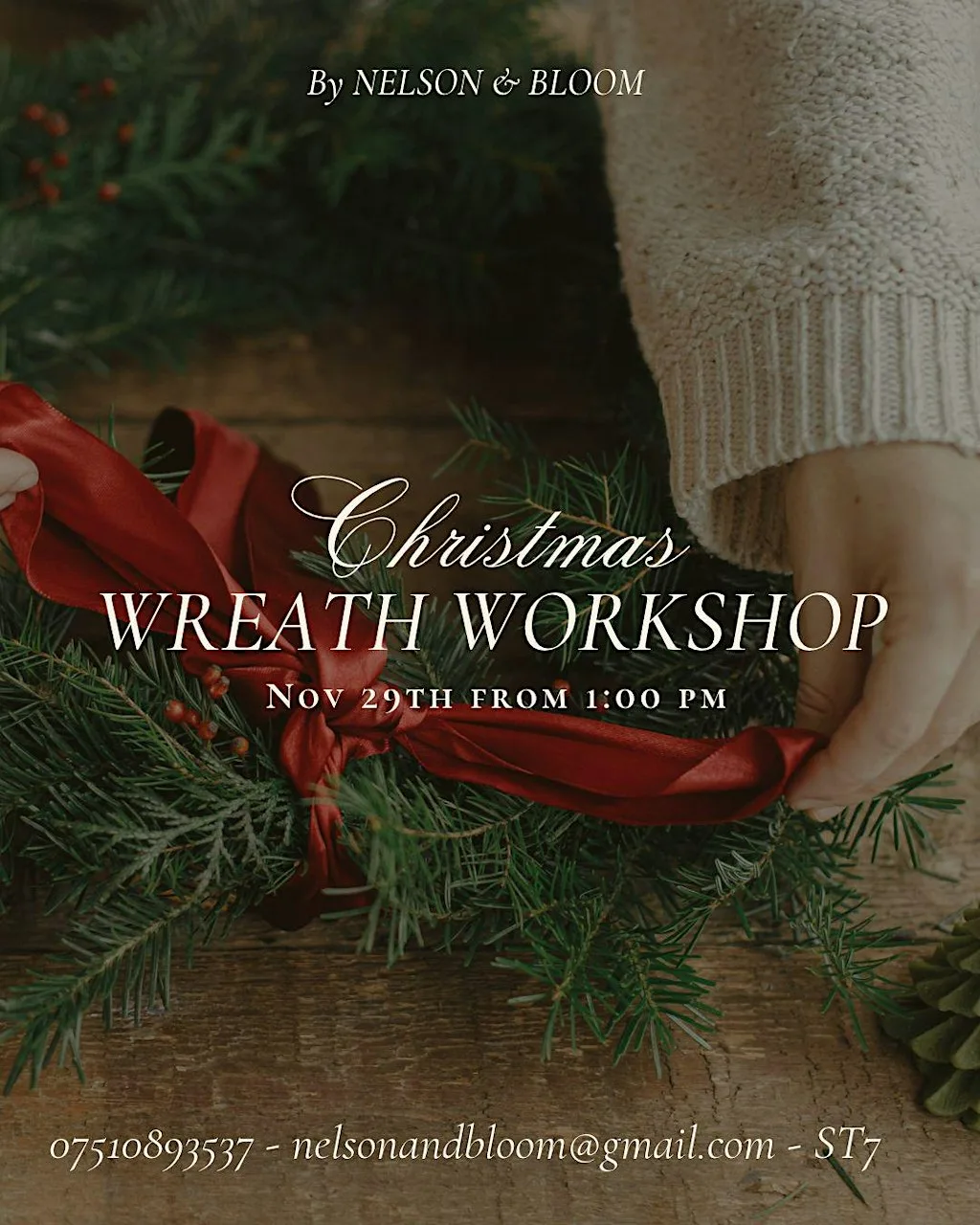 Christmas wreath making workshop