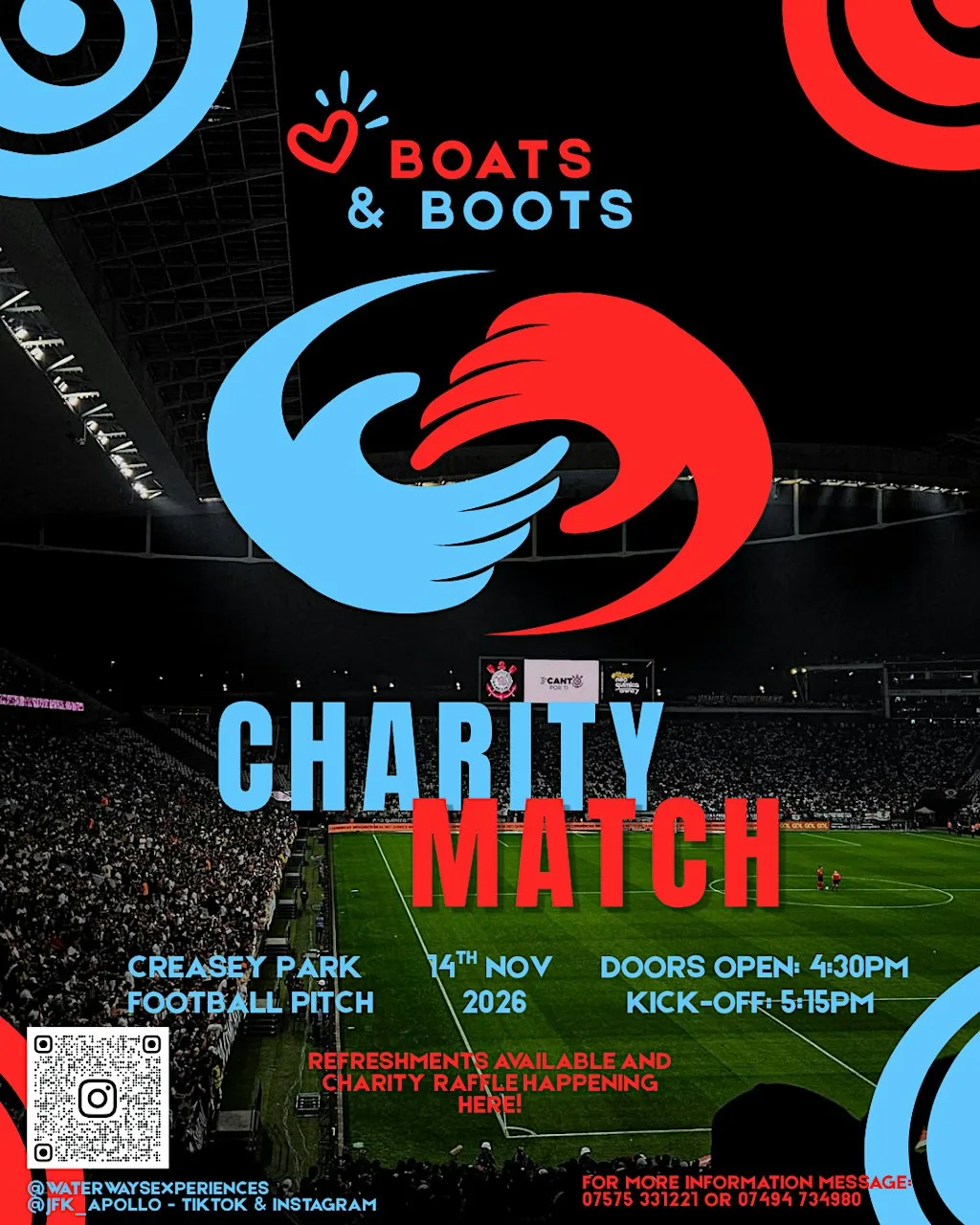Boats & Boots Charity Cup: Waterways Experiences