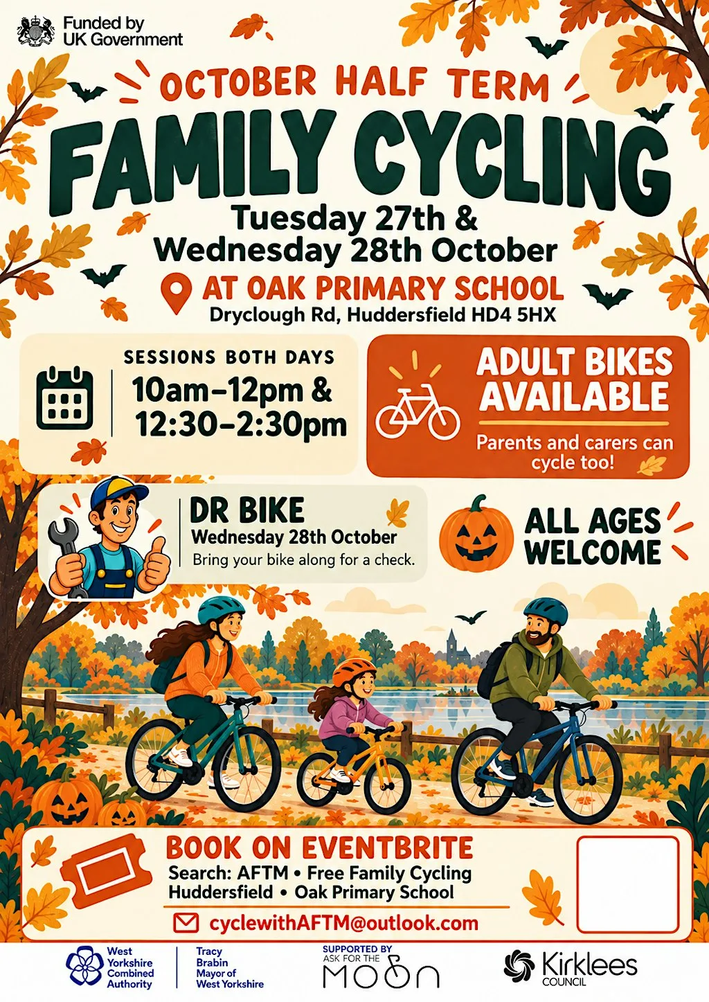 October Half-Term FREE Family Cycling at Oak Primary School at Oak Primary School