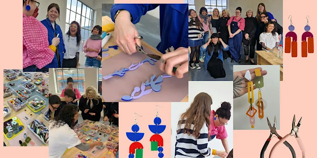 Statement Earring Masterclass ~ Sunday 12:00- 2:30 at Chocolate Factory