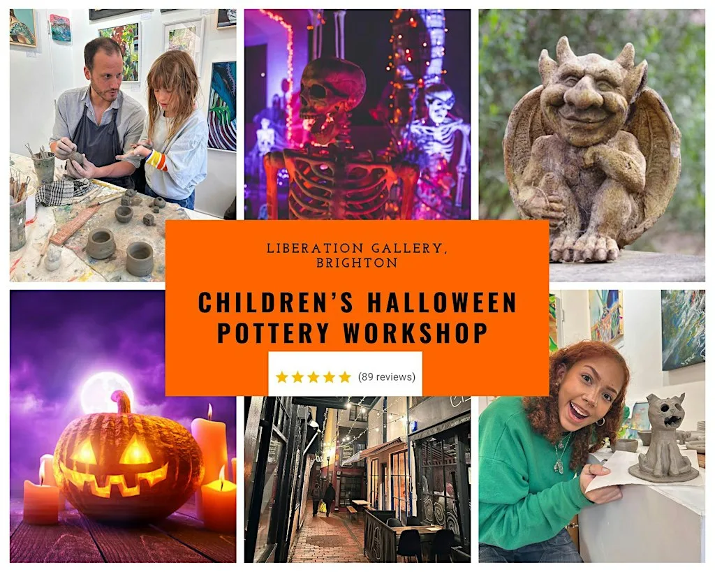 Children's Halloween Pottery Workshop: Gargoyles & Creative Monsters! at Liberation Art Gallery