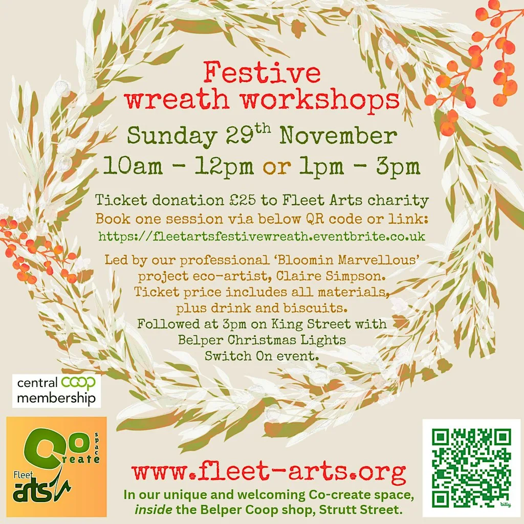 Festive wreath workshop at Central Co-op Food - Belper