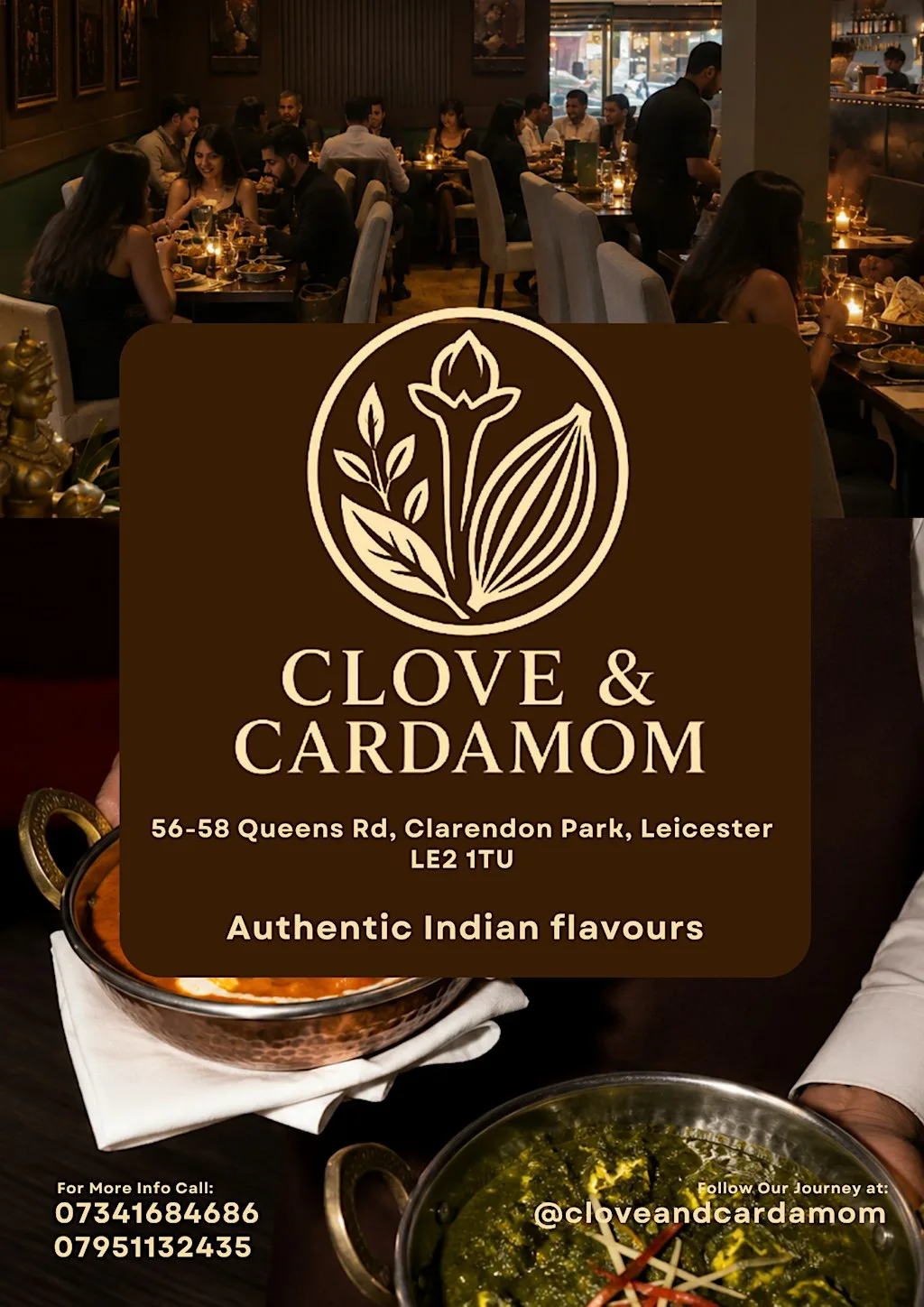 Behind the Spice: 4 Course Dining Experience at Clove & Cardamom Restaurant