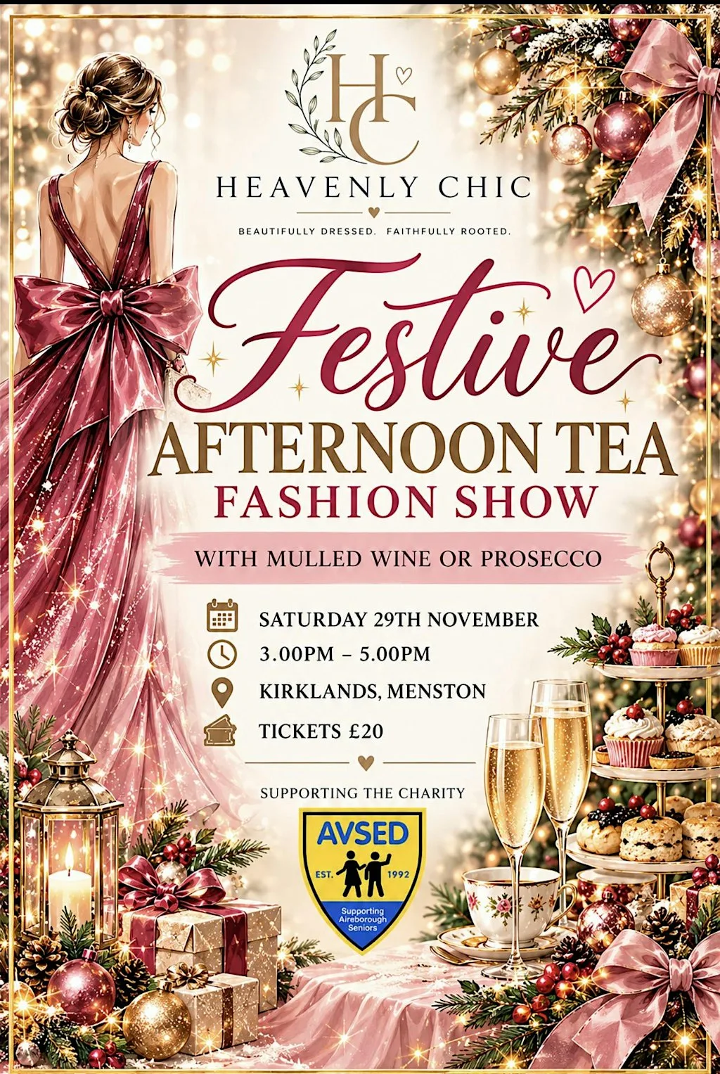 Festive Afternoon Tea and Fashion Show at Kirklands Community Centre
