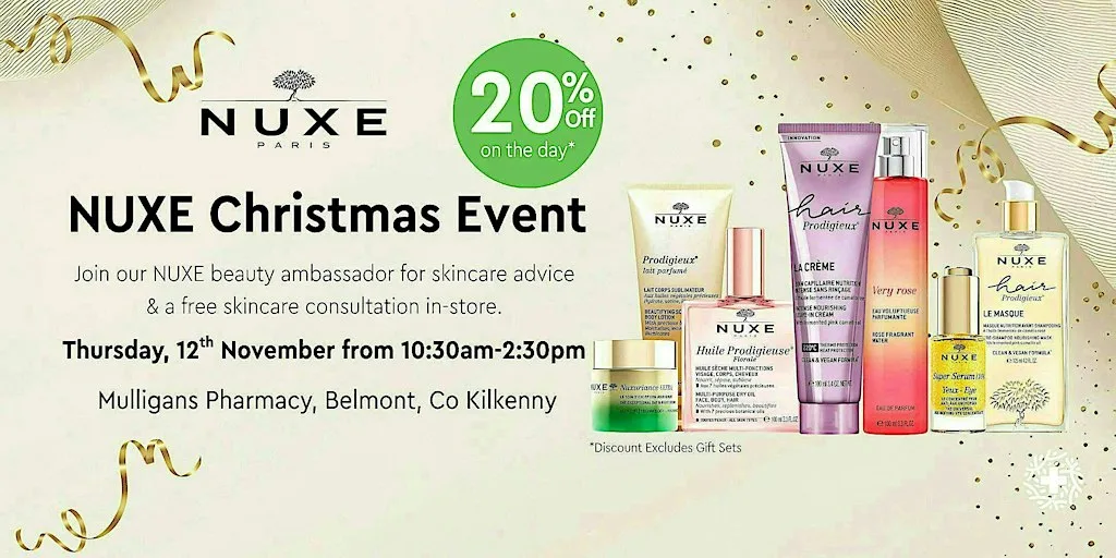 NUXE Christmas Event - Mulligans Belmont ✨ at Mulligans Pharmacy Belmont Road - X91 PK2V
