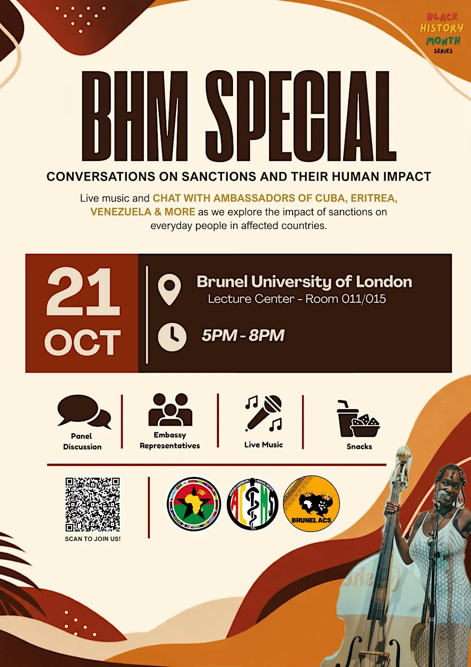 BHM Special - Live Music, Conversations on Sanctions and their Human impact