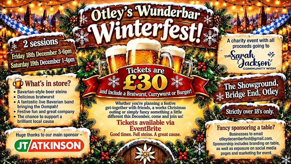 Otley's Wunderbar Winterfest! Saturday 19th December session - 13.00-16.00